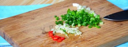 буррито с курицей и рисом. Шаг 3