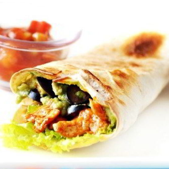 Рецепт буррито с курицей на гриле и фасолью