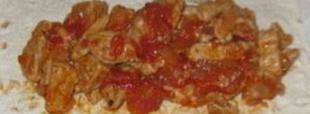 буррито с мясом и авокадо. Шаг 4