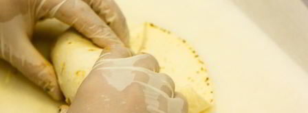 буррито с овощами и пряным филе. Шаг 14