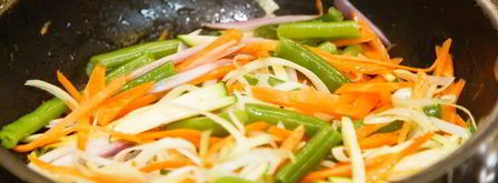 буррито с овощами и пряным филе. Шаг 7