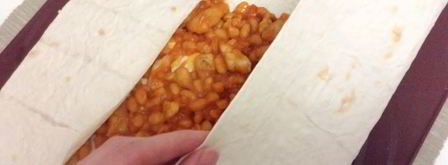 буррито со свининой и фасолью. Шаг 7