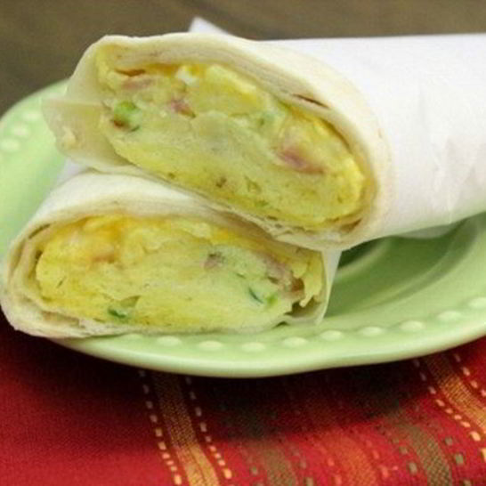 Рецепт простого буррито с ветчиной и сыром