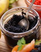 Бутерброд с черной икрой