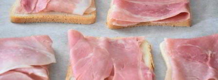 бутерброды с ананасом, ветчиной и сыром. Шаг 5