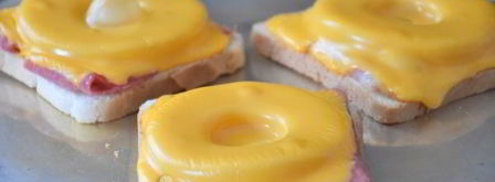 бутерброды с ананасом, ветчиной и сыром. Шаг 8