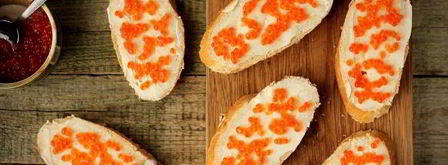 бутерброды с красной икрой. Шаг 6