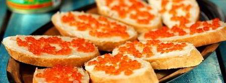 бутерброды с красной икрой. Шаг 9