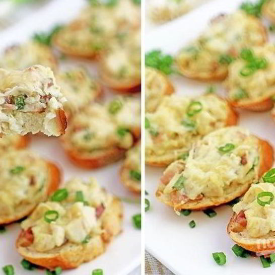 Рецепт горячих бутербродов с курицей и беконом