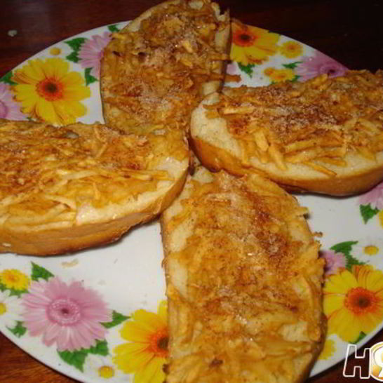 Рецепт горячих бутербродов с яблоком и корицей