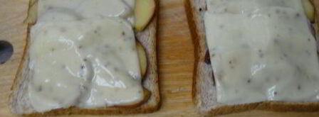 горячий бутерброд яблочное утро. Шаг 7