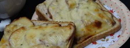 горячий бутерброд яблочное утро. Шаг 8