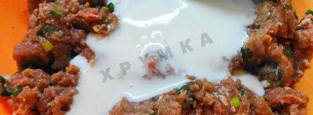 чебуреки из заварного теста с добавлением водки. Шаг 7