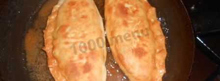 чебуреки хрустящие без усилий. Шаг 16