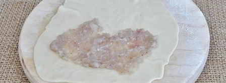 чебуреки с филе индейки. Шаг 15