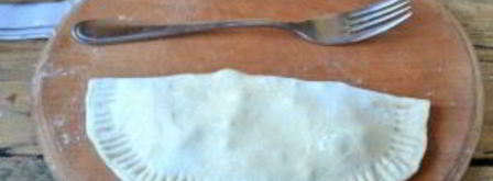 чебуреки с грибами и сыром. Шаг 9