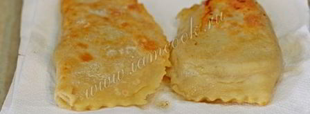 домашние чебуреки на кефире. Шаг 13