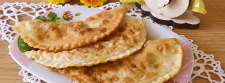 домашние чебуреки с мясом. Шаг 14