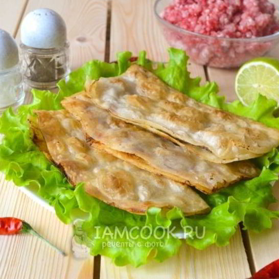 Рецепт ленивых чебуреков из лаваша