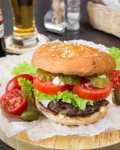 Чизбургер с котлетой из говядины