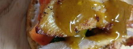 чизбургер с курицей и домашней булочкой. Шаг 12