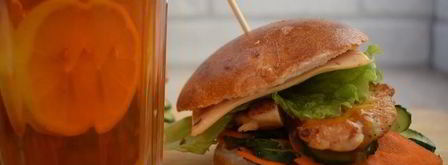 чизбургер с курицей и домашней булочкой. Шаг 13