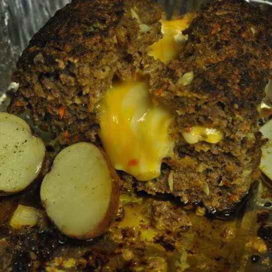 Рецепт мясного хлеба-чизбургера