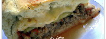 мясной пирог чизбургер. Шаг 13