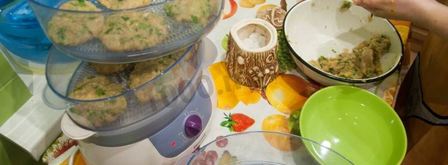 паровые котлеты из индейки чизбургеры. Шаг 6