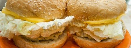 паровые котлеты из индейки чизбургеры. Шаг 8