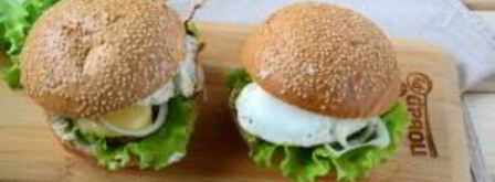 завтрак в чизбургере. Шаг 7