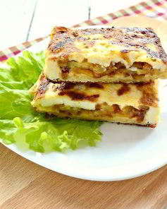 Ека с жареным картофелем