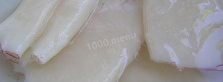 фаршированные кальмары с рисом и яйцом. Шаг 4