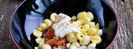 фаршированные перепелиные яйца. Шаг 8