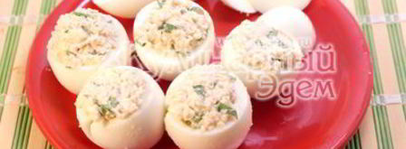 фаршированные яйца привидения. Шаг 7