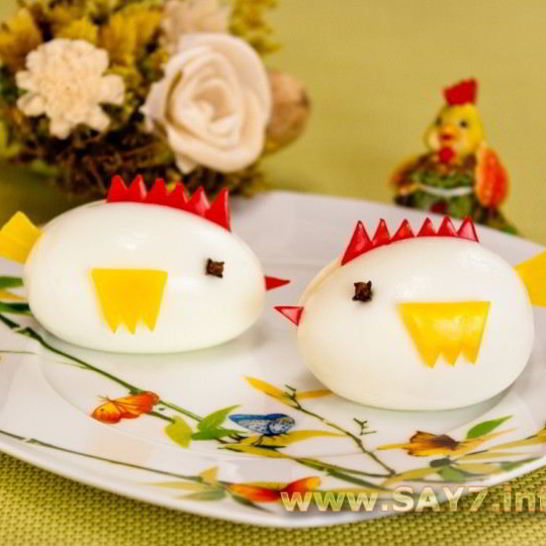 Рецепт фаршированных яиц цыплята