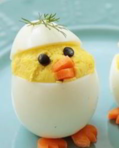 Фаршированные яйца Веселые цыплята