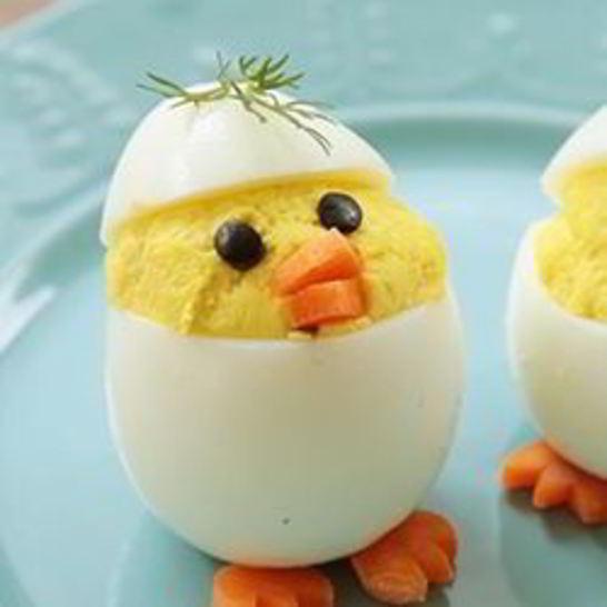 Рецепт фаршированных яиц веселых цыплята