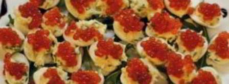 перепелиные яйца, фаршированные икрой. Шаг 7