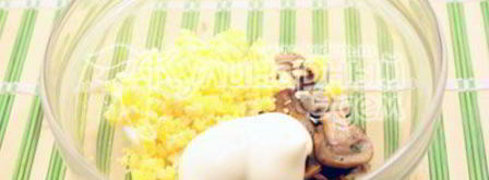 яйца фаршированные гнездышки. Шаг 5