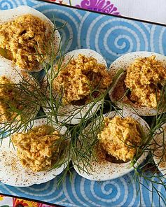 Яйца фаршированные грибами