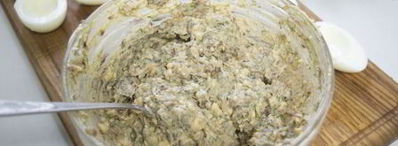 яйца фаршированные луком. Шаг 7