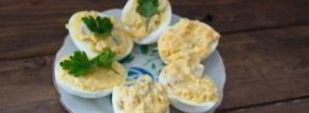 яйца, фаршированные сельдью. Шаг 5