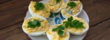 яйца, фаршированные сельдью. Шаг 6