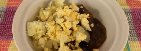 яйца фаршированные селедочной икрой. Шаг 3