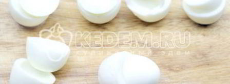 яйца фаршированные сыром. Шаг 4