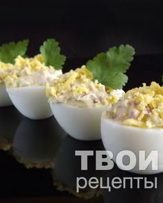 Яйца, фаршированные ветчиной