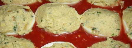 запеченные фаршированные яйца. Шаг 8