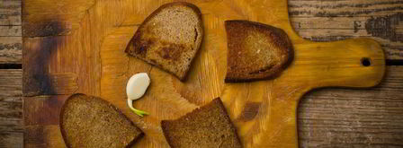 гренки из черного хлеба. Шаг 3