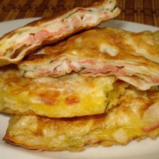 Рецепт гренков из тонкого лаваша с крабовыми палочками